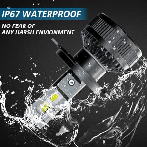 H7 LED Canbus Bulb 130W 26000LM, CPS 6500K Chip 400% Bright, 9-60 V, Works for Both Cars and Trucks, Works with Both Lenticular and Without Lenticulars, LED Lamp Lights 2 Pieces