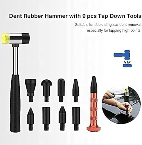 LYCAON Strumento per la Riparazione Kit estrattore per ammaccature, Pistola per Colla Hot Melt Plug, Dispositivo di rimozione della grandine, Istruzioni e Video Inclusi (107 Pezzi)