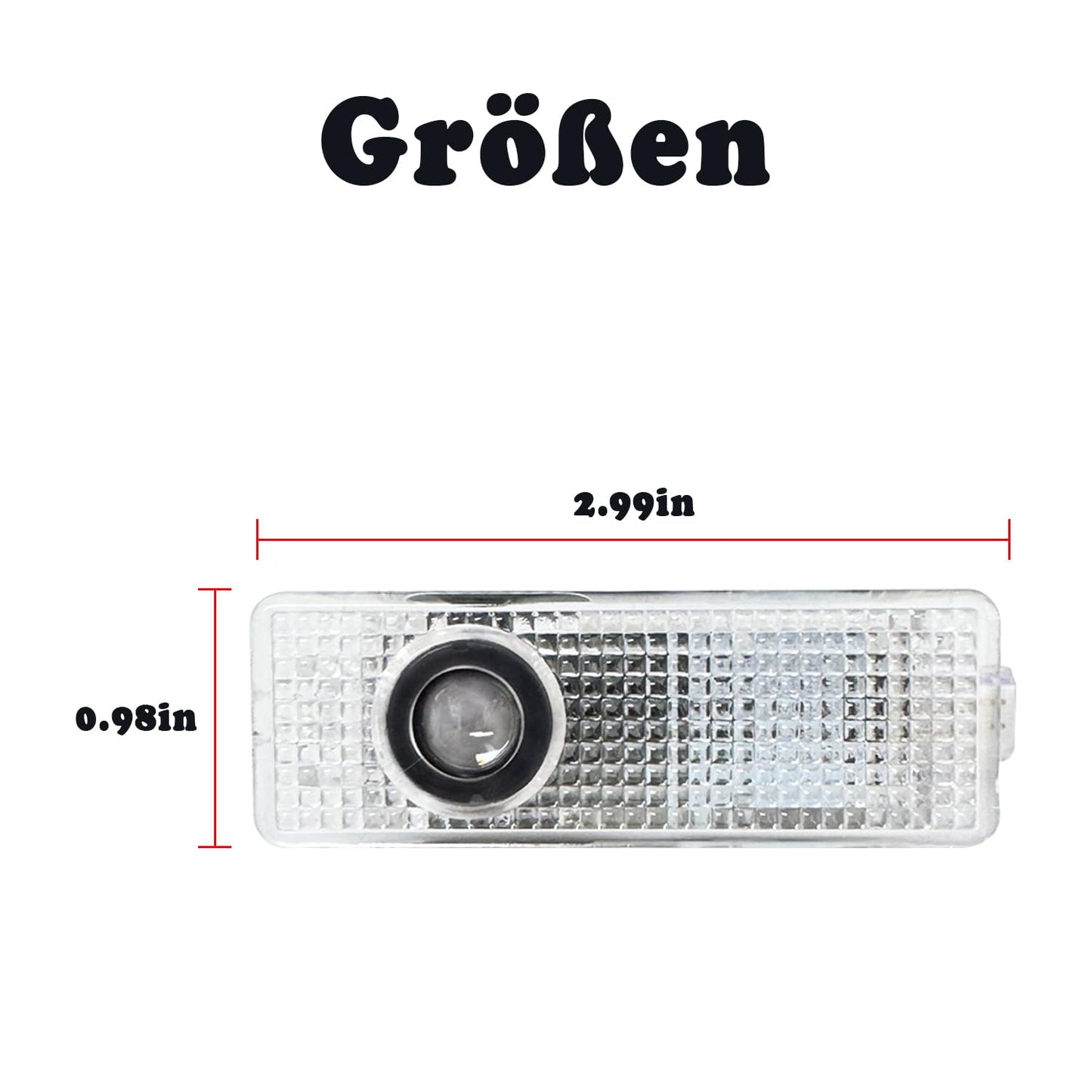 Set di 4 luci a LED di proiezione con HD-Ghost Shadow luci di benvenuto per porte A/B/C/E/M/ML/GLA/GLC/GLE/GLS classe Plug-and-Play