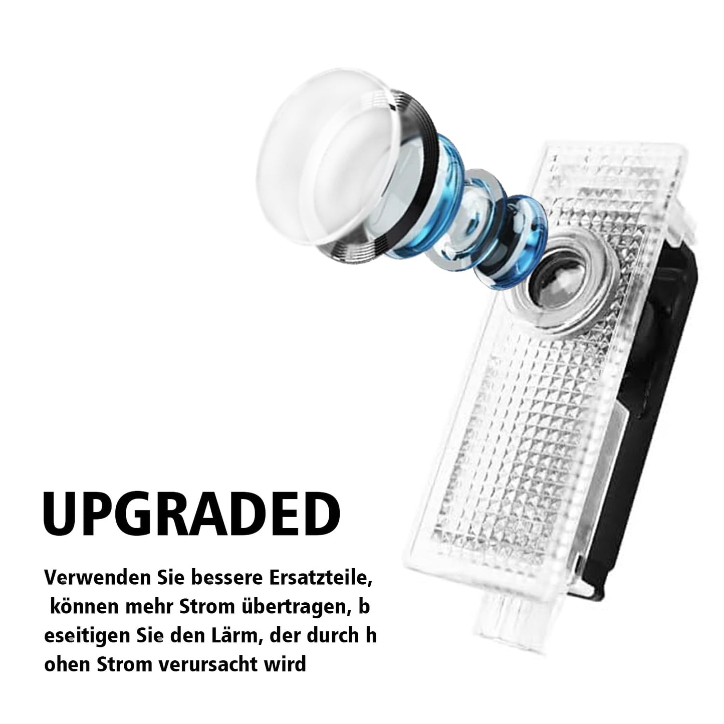 Set di 4 luci a LED di proiezione con HD-Ghost Shadow luci di benvenuto per porte A/B/C/E/M/ML/GLA/GLC/GLE/GLS classe Plug-and-Play