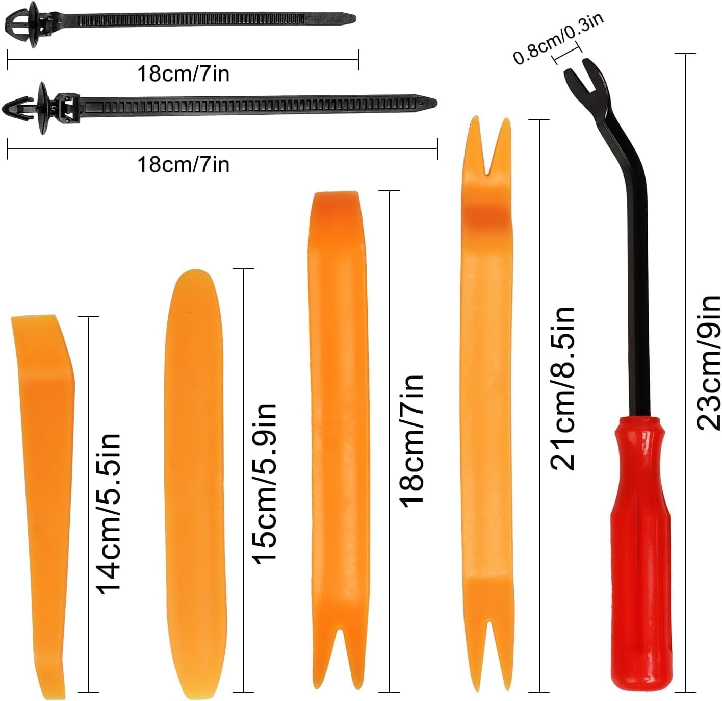 1105 PCS Rivetti in Plastica per Auto,Clip di Fissaggio per Auto,Morsetti paraurti Protezione per Rivetti in plastica per Paraurti,Parafanghi,Porte,Strumenti Rimozione