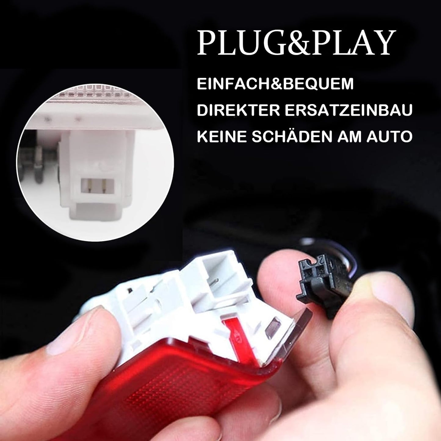Set di 4 luci a LED di proiezione con HD-Ghost Shadow luci di benvenuto per porte A/B/C/E/M/ML/GLA/GLC/GLE/GLS classe Plug-and-Play