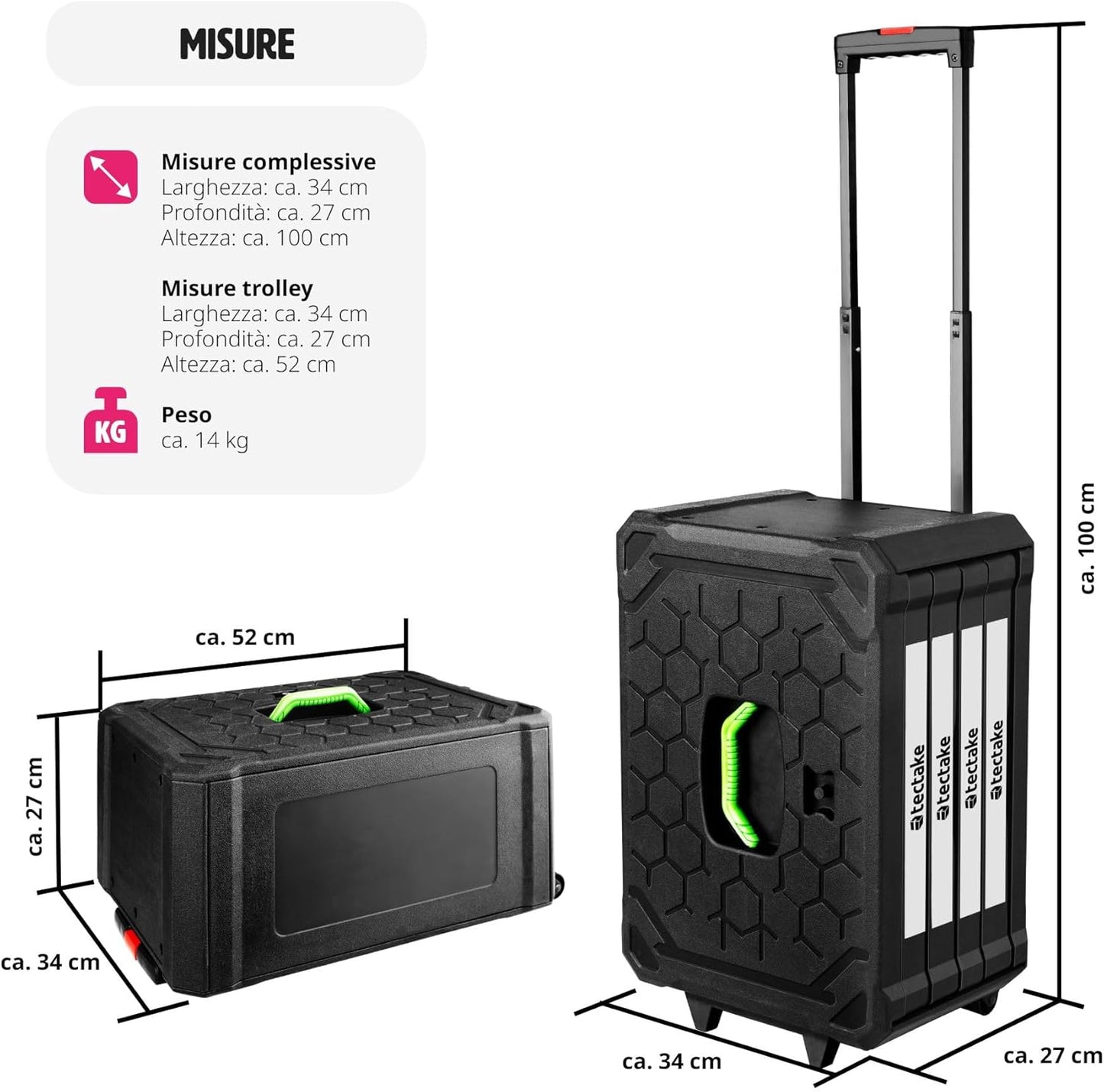 Trolley Porta Attrezzi 4 Scomparti, 899 Pezzi, Valigetta Completa con Utensili per Fai da Te, Cassetta degli Attrezzi con Ruote, Valigetta Attrezzi con Maniglia Telescopica - Nero
