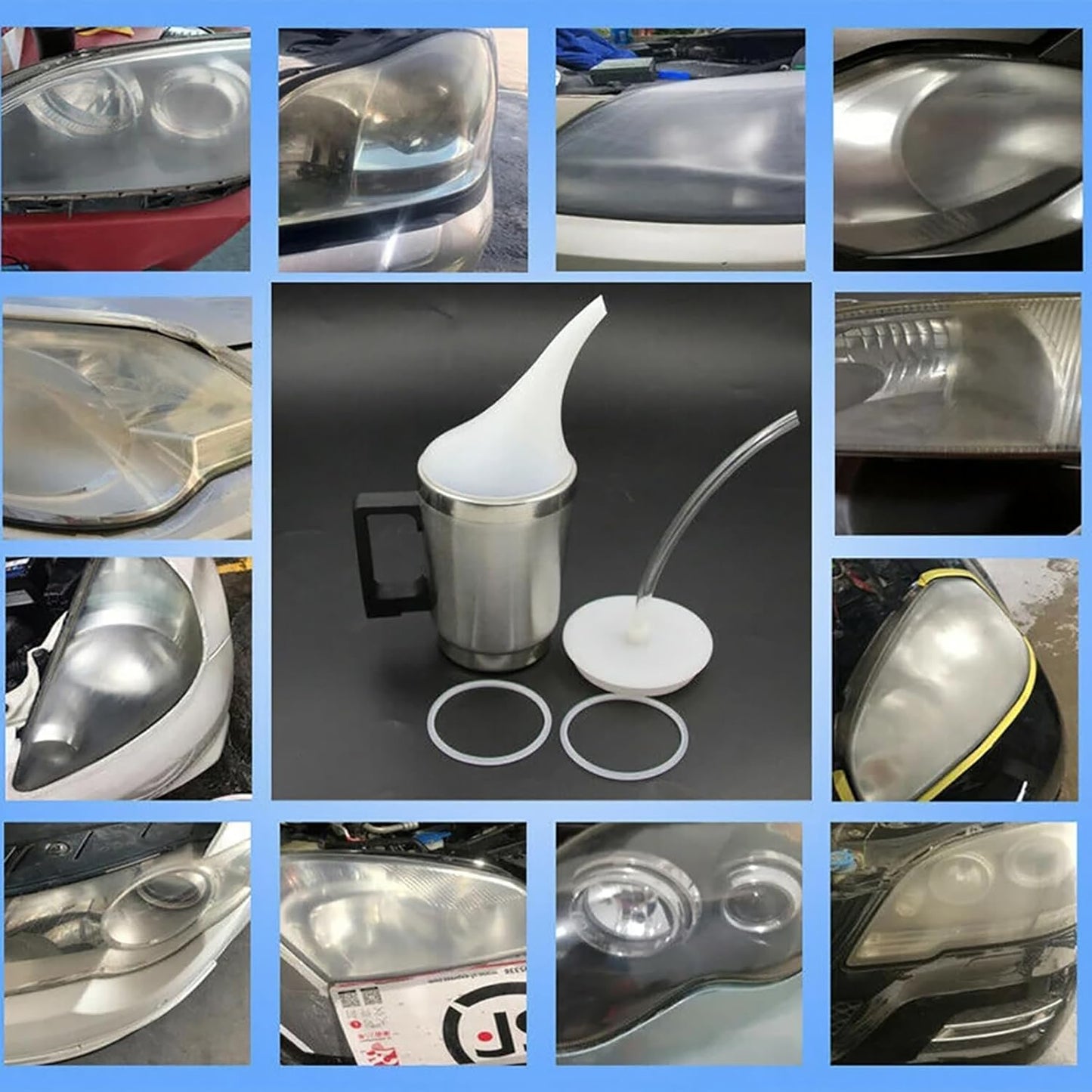 Kit Riparazione fari per Auto opachi - Pulizia e lucidatura fari Facili e veloci - Kit Completo per Un restauro Perfetto e duraturo