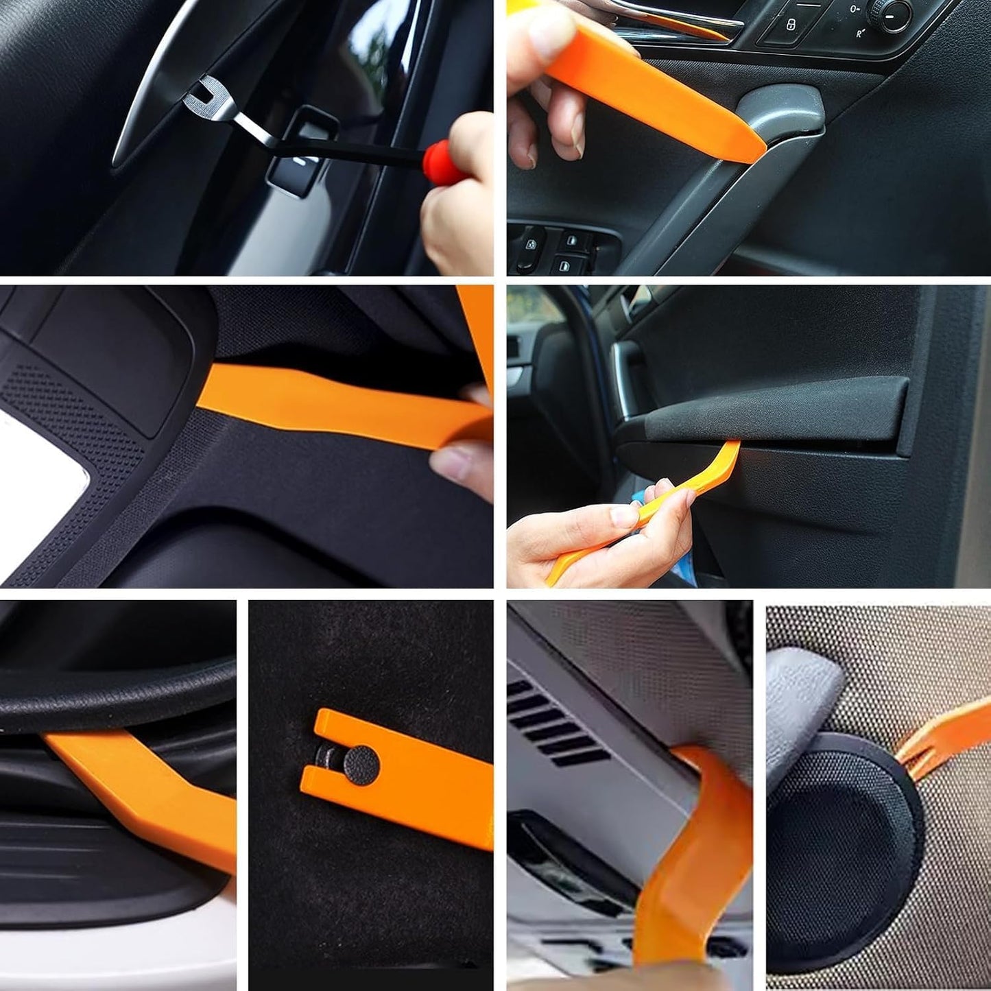 1105 PCS Rivetti in Plastica per Auto,Clip di Fissaggio per Auto,Morsetti paraurti Protezione per Rivetti in plastica per Paraurti,Parafanghi,Porte,Strumenti Rimozione