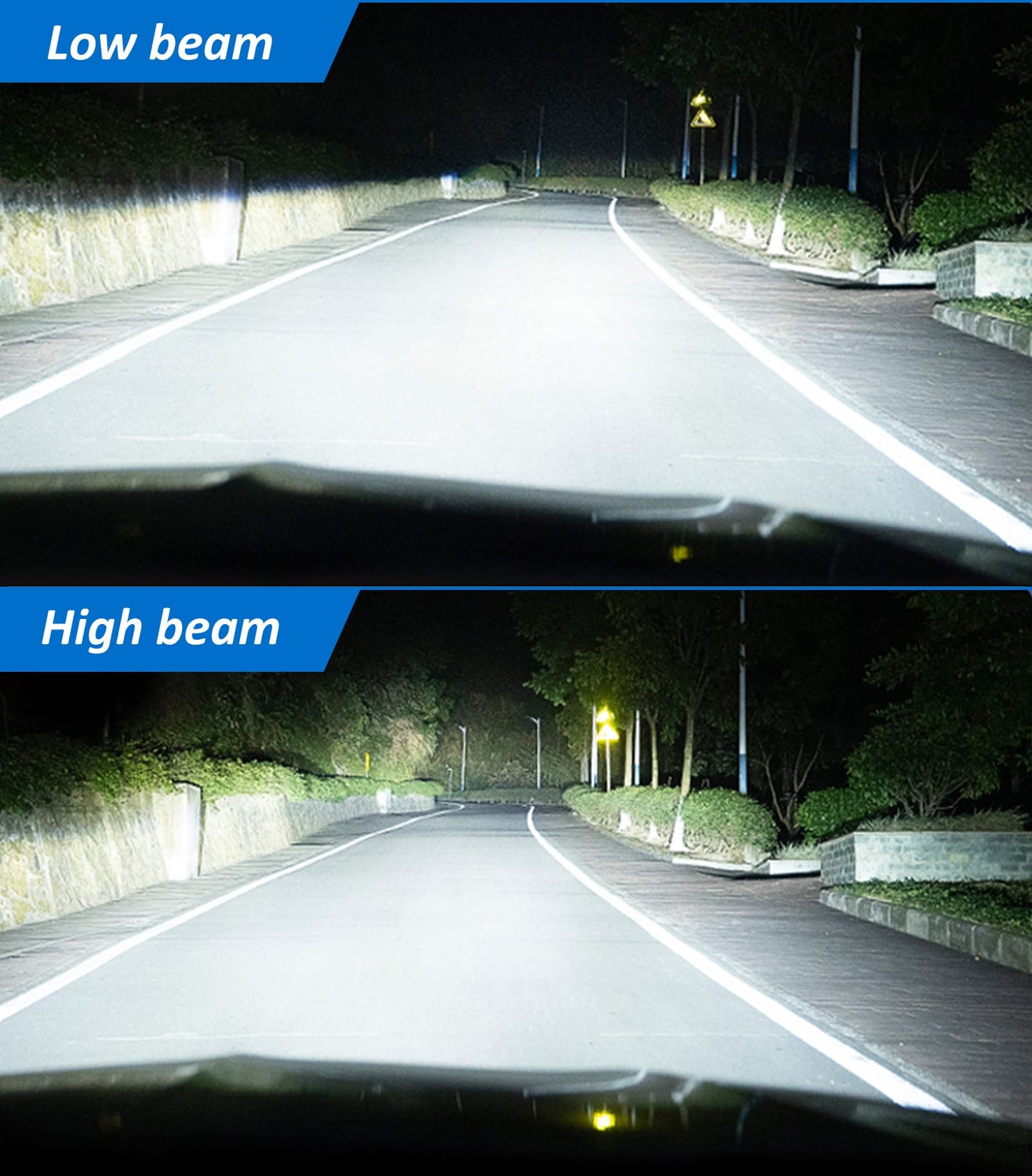 D-Lumina Lampadina 9005/HB3 LED Canbus 100W 16000LM,6500K 400% Brillante,1:1 design di ricambio lampada alogena,Funziona Sia Per Con Lenticolari Che Senza Lenticolari,2 pezzi