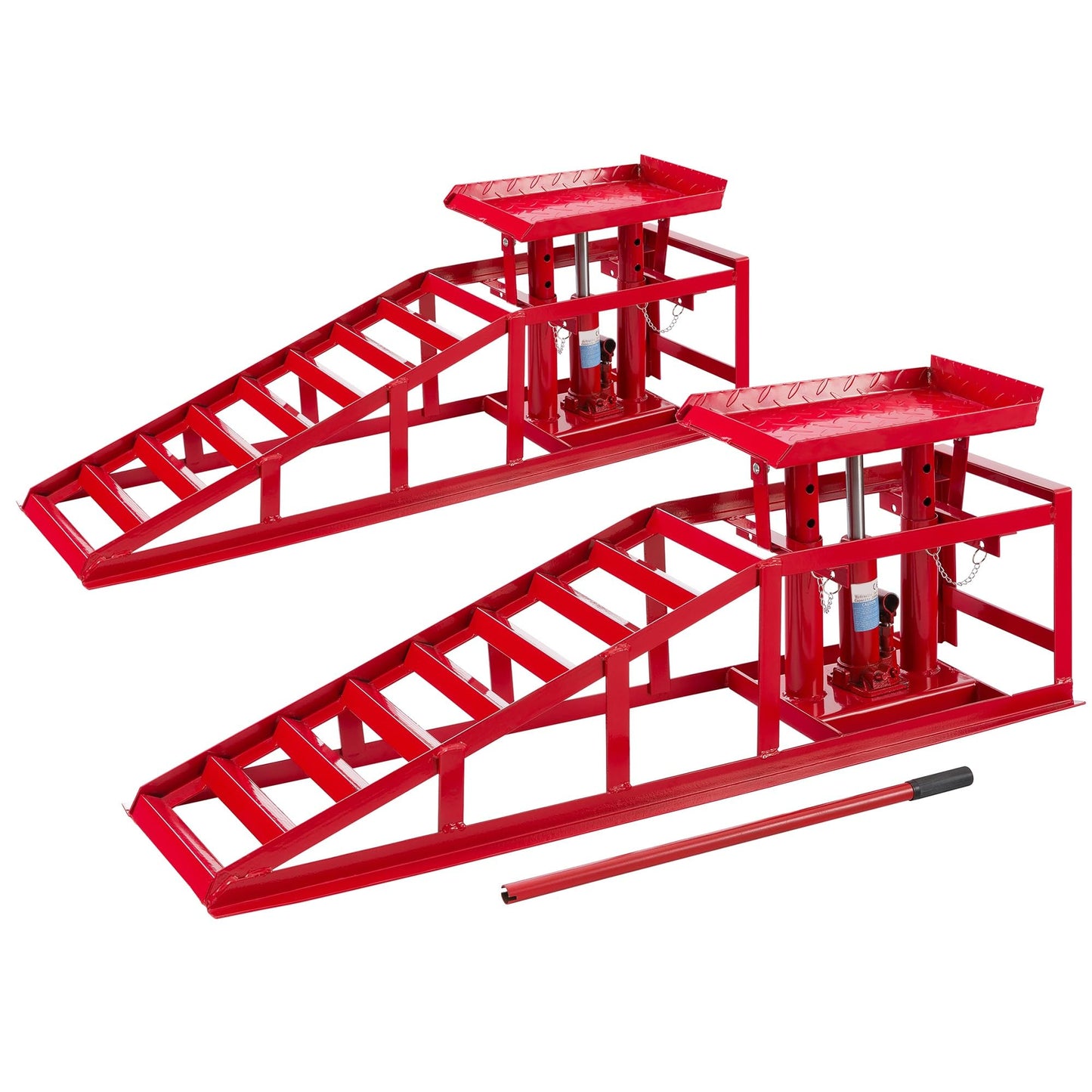 Rampa Sollevamento per Auto Veicolo Arebos 2x | 2T Jack | Martinetto Idraulico Regolabile
