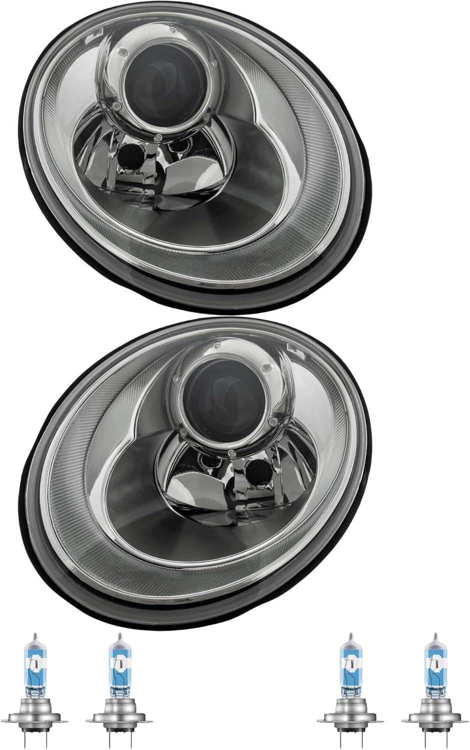 Set di fari New Beetle 9C1 1C1 1Y7 destro e sinistro H7/H7 con lampade incluse