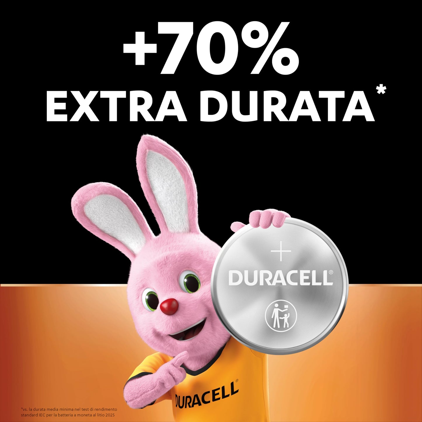 Duracell Batterie a moneta al litio 2025 da 3 V (confezione da 4) - Fino al 70% di extra durata - Tecnologia Baby Secure - Pila per chiavi auto, orologi fitness, occhiali 3D