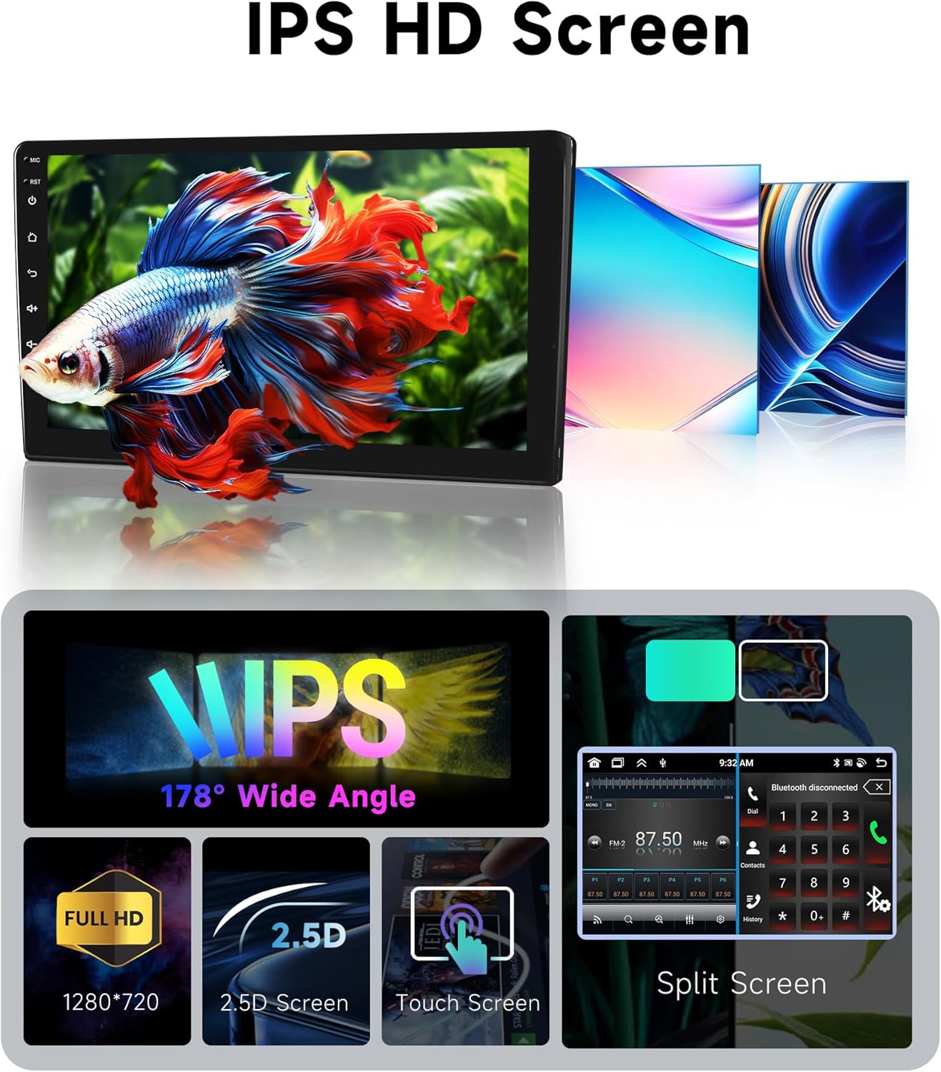Autoradio Android 13 per Mercedes Benz 8 CORE 4+64G W906 Sprinter W169 W245 W639 Vito Viano, 9" IPS Touchscreen Stereo Auto co DSP Carplay Android Auto GPS Wi-Fi Bluetooth Radio FM RDS Retrocamera