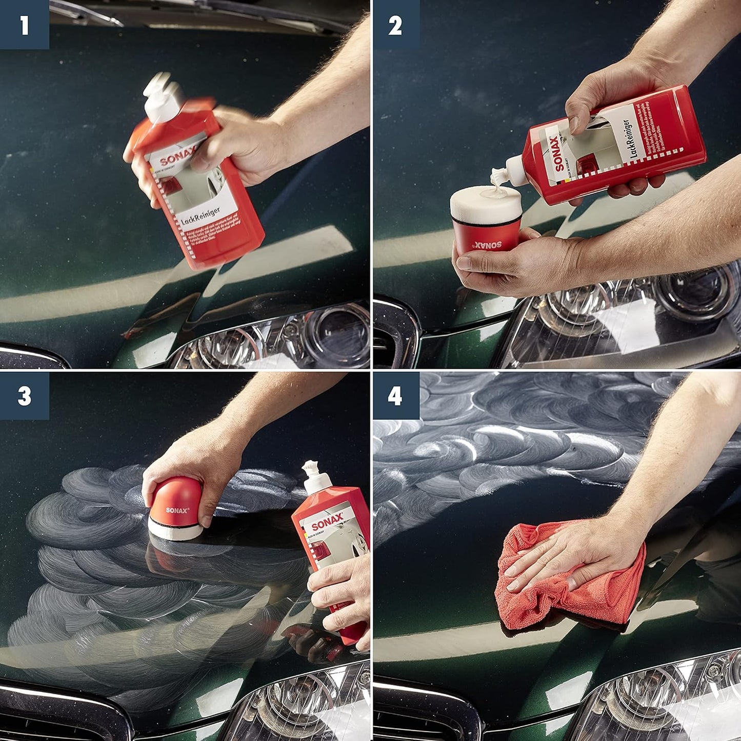SONAX Rigeneratore di vernici (500 ml) potente lucidante per lacche colorate e metalliche opache e fortemente alterate | Art. N. 03022000-820