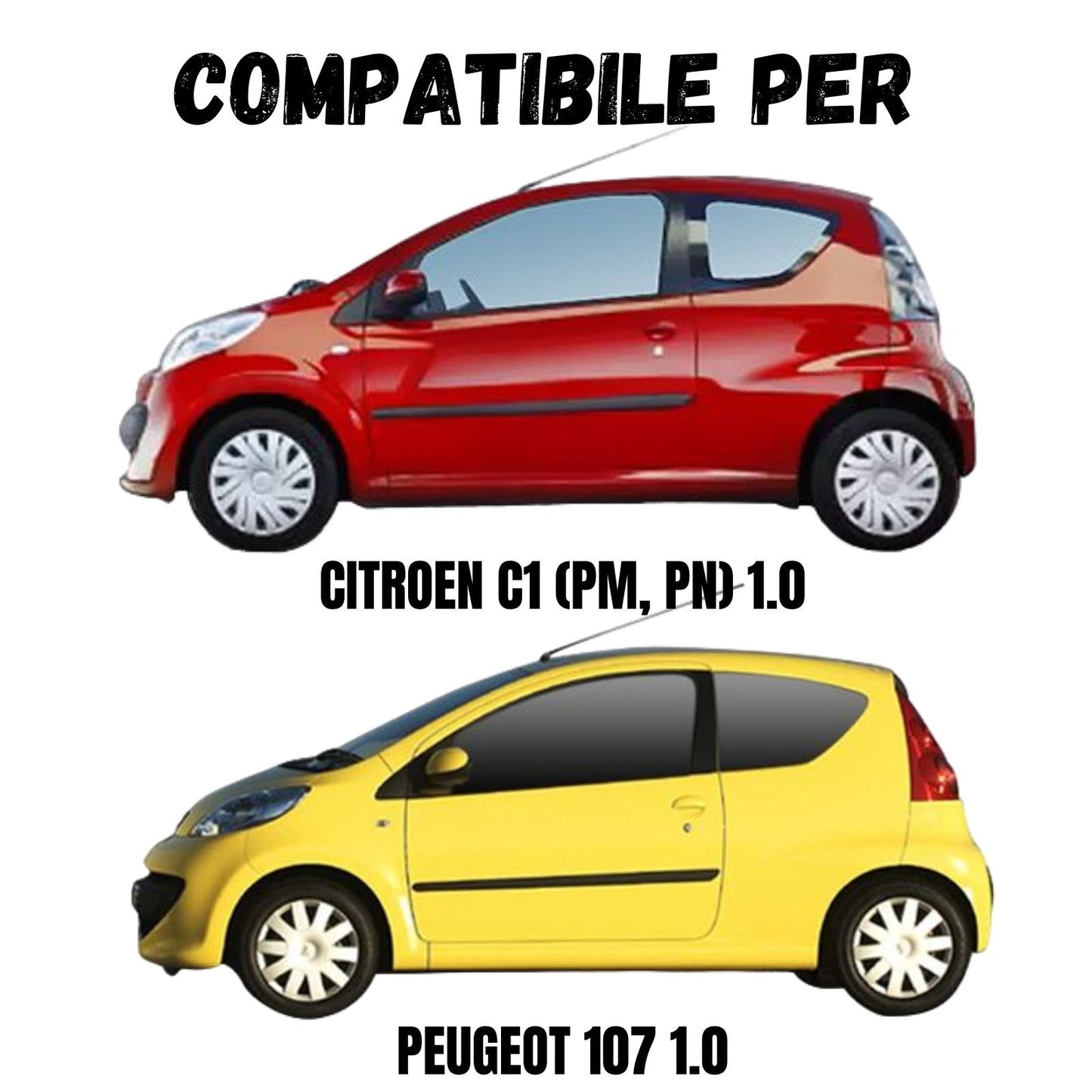 Kit Tagliando 3 Filtri 3lt Total Classic 7 10w40 Candele Citroen C1 1.0 Benzina