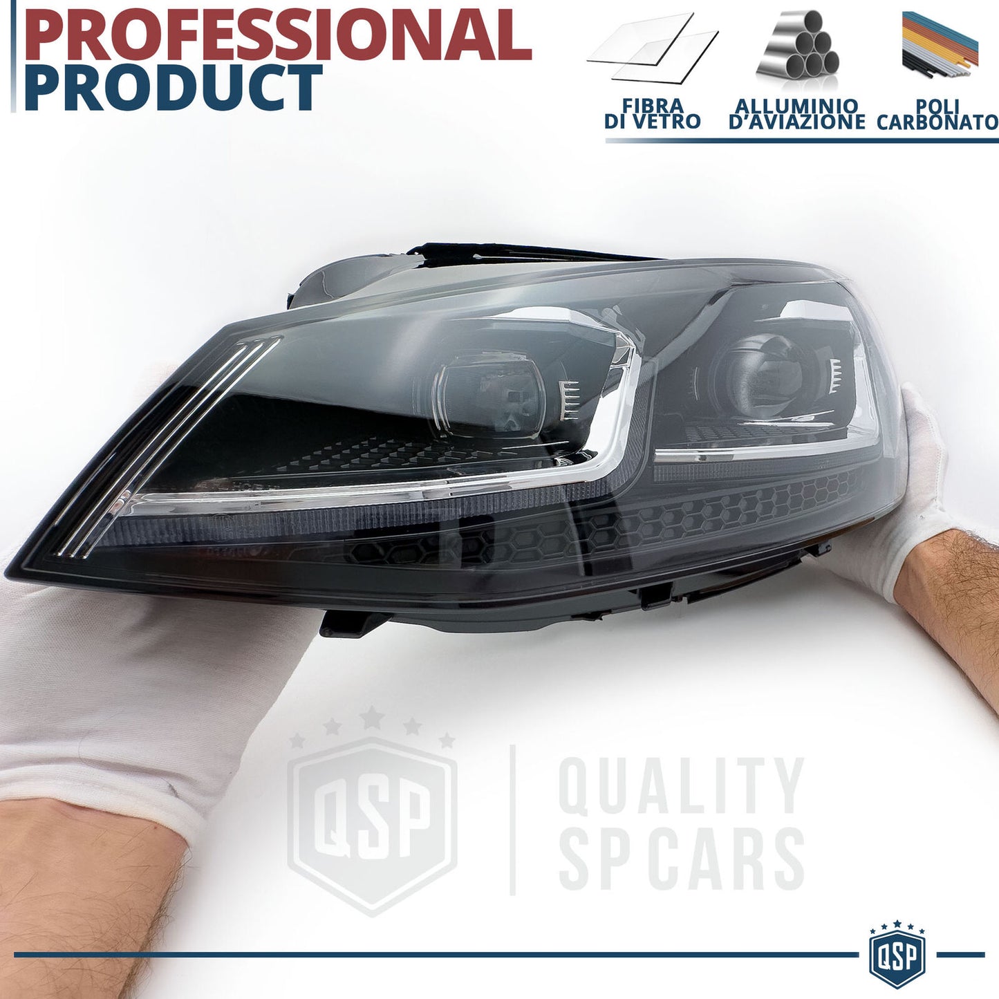 FARI LED Per Golf 7 Anteriori TRASFORMAZIONE in Golf 7.5 Restyling PLUG & PLAY