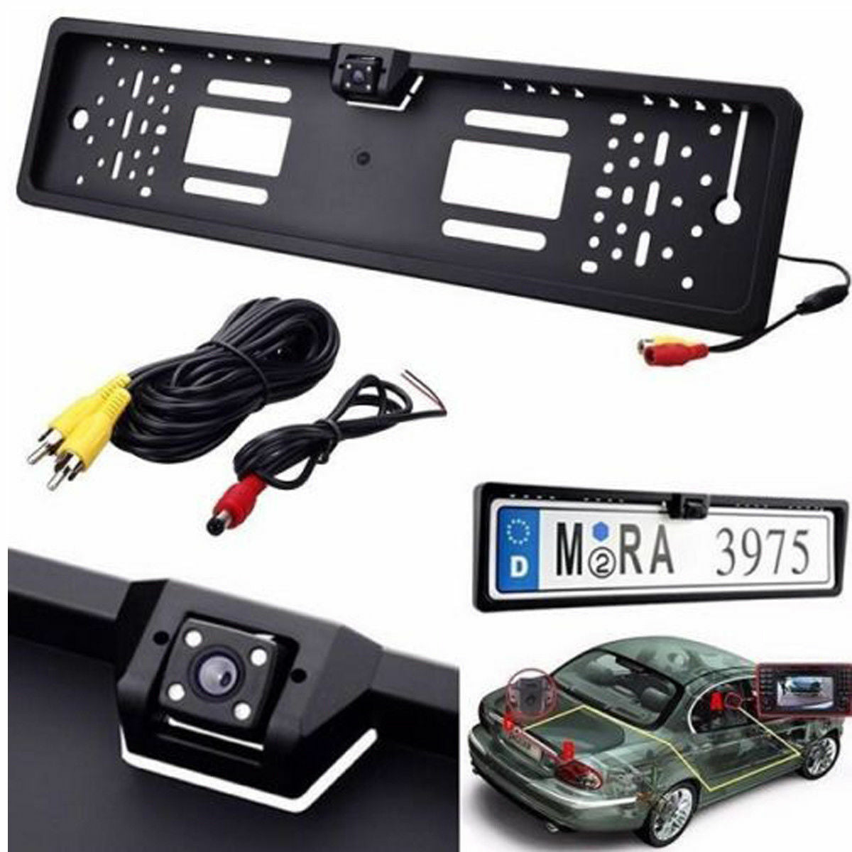 MONITOR 4.3" KIT TELECAMERA RETROMARCIA AUTO RETROCAMERA CAMERA TELECAMERA PORT