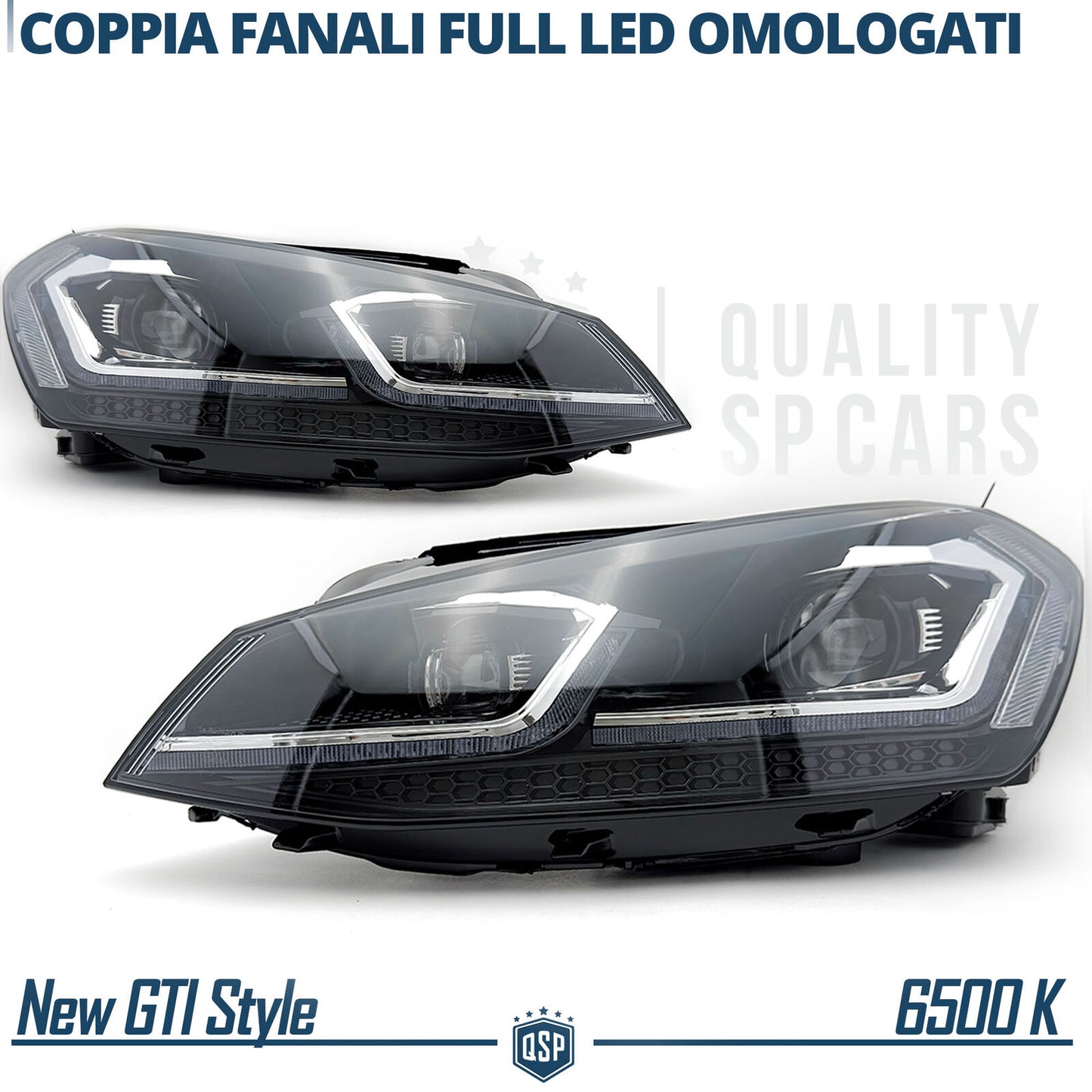 FARI LED Per Golf 7 Anteriori TRASFORMAZIONE in Golf 7.5 Restyling PLUG & PLAY
