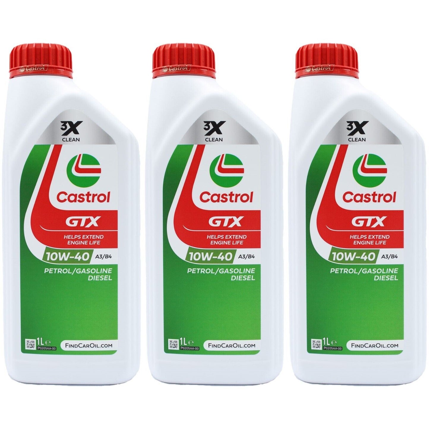 Kit tagliando Fiat Punto II 2 188 1.2 8v 44kw 60cv benzina 3lt Castrol GTX 10W40