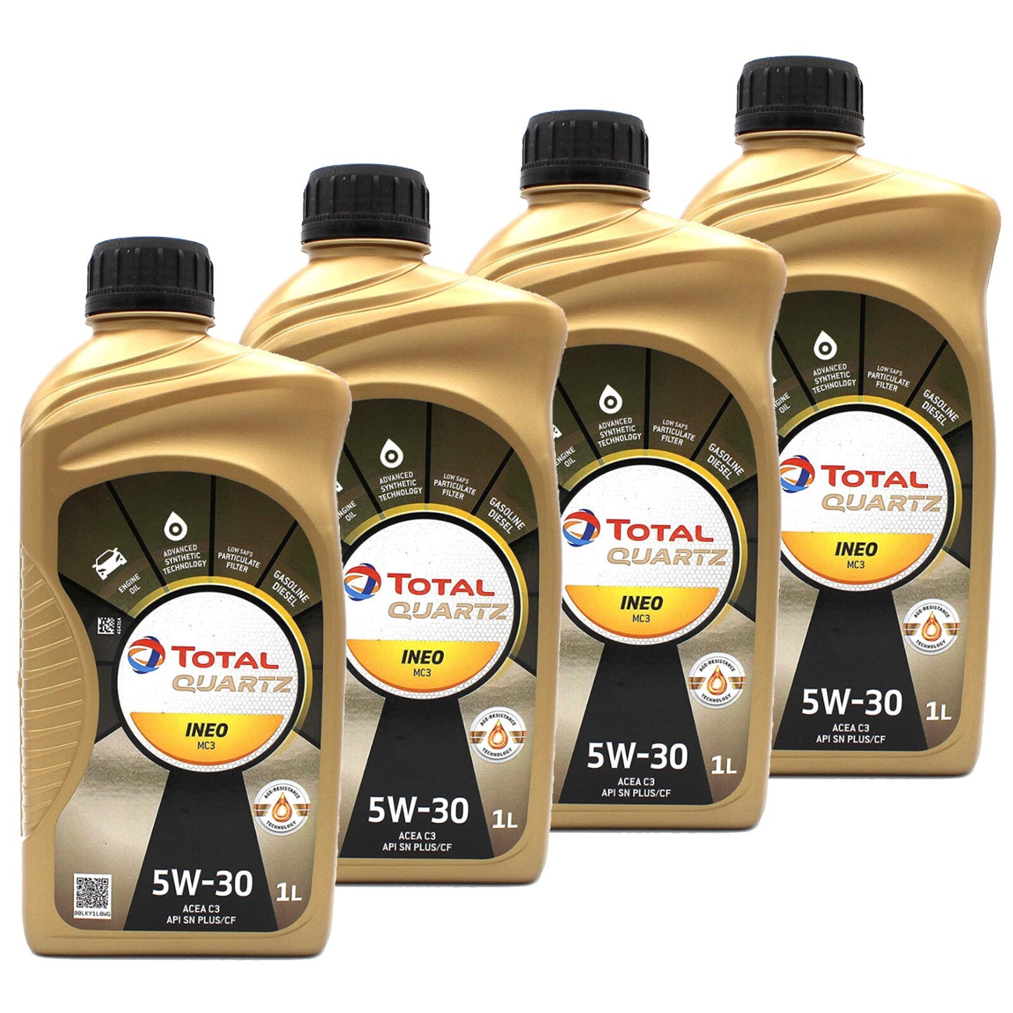 KIT TAGLIANDO PEUGEOT 207 1.6 HDI 90CV 66KW DAL 02/2006 4LT OLIO TOTAL INEO 5W30