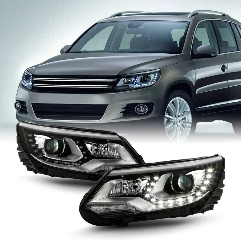 FARI ANTERIORI LED PER VW TIGUAN 11-15 FANALI NEW HEADLIGHTS