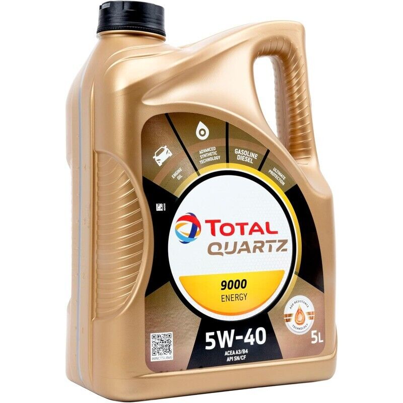 OLIO MOTORE AUTO TOTAL QUARTZ 9000 ENERGY 5W40 - TANICA 5 LT LITRI -OFFERTA