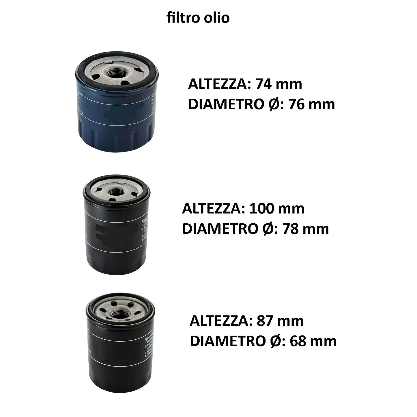 Kit tagliando Fiat Punto II 2 188 1.2 8v 44kw 60cv benzina 3lt Castrol GTX 10W40