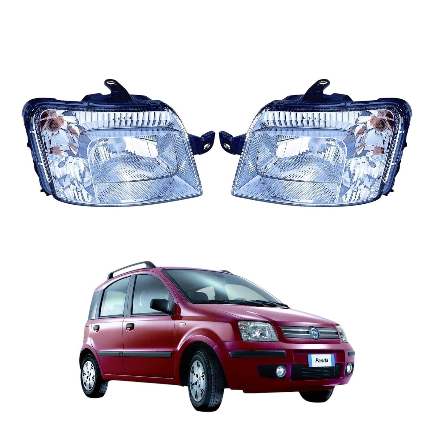 Kit Fari Proiettori Elettrici DX/SX per FIAT Panda 169 (2003-2009) - Compatibile