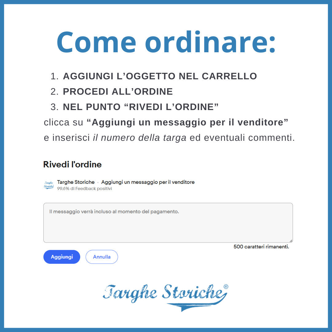 Targa Auto Anteriore Personalizzata IN RILIEVO europea Alluminio Catarifrangente