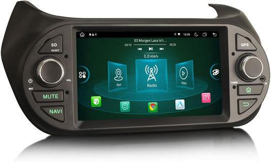 Autoradio Navigatore GPS per Fiat Fiorino Qubo Citroen Nemo Peugeot Bipper 8-Core 4GB+64GB Android 13  7 Pollici Touch Screen Supporto Wireless CarPlay Android Auto Bluetooth DSP DAB+ WiFi 4G