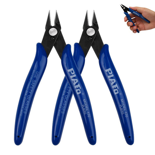 Pinze per Taglierine di Precisione Filo 2 Pezzi Taglio Pinze Tronchesi Elettronica Tronchesi a Filo Mini Pinza Elettricista con Impugnatura per Casa Gioielli Cavi Elettricisti
