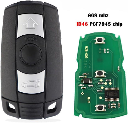 Chiave Auto a Distanza per BMW CAS3 System 868Mhz - Controllo Remoto Telecomando Radiocomando Portachiavi - Aftermarket KR55WK49186 KR55WK49127 KR55WK49123