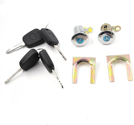 Kit Cilindro Serratura Porta Guidatore Sinistro e Destro con 4 Chiavi compatibile con Citroën C1 /Peugeot 107 /Toyota Aygo 1608746380