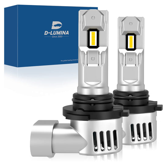 D-Lumina Lampadina 9005/HB3 LED Canbus 100W 16000LM,6500K 400% Brillante,1:1 design di ricambio lampada alogena,Funziona Sia Per Con Lenticolari Che Senza Lenticolari,2 pezzi