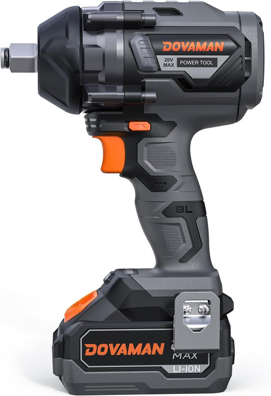 TITANCE X8 Chiave a percussione senza fili 20V MAX, pistola a percussione brushless da 1/2" ad alta coppia da 1200N.m, kit chiave a percussione elettrica da 2400 giri/min per auto, batteria da 4000mAh