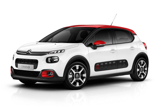 Tappetini per Citroen C3 III dal 2017-2024 Su misura, antiscivolo, battitacco in gomma rinforzata, bottoni di fissaggio