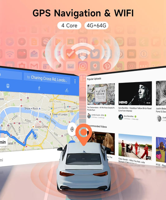 Autoradio 2 Din per Seat Altea 2004-2015 4G+64G Wireless Carplay Android 13 Toledo 2004-2009 9 Pollici Autoradio con Android Auto GPS Navi WiFi Mirror Link Bluetooth FM/RDS/SWC Telecamera Posteriore