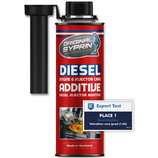 SYPRIN Pulitore Iniettori Diesel, ottimizza e pulisce iniettori, ugelli di iniezione, filtri antiparticolato Diesel, Dpf - additivo 1x500ml