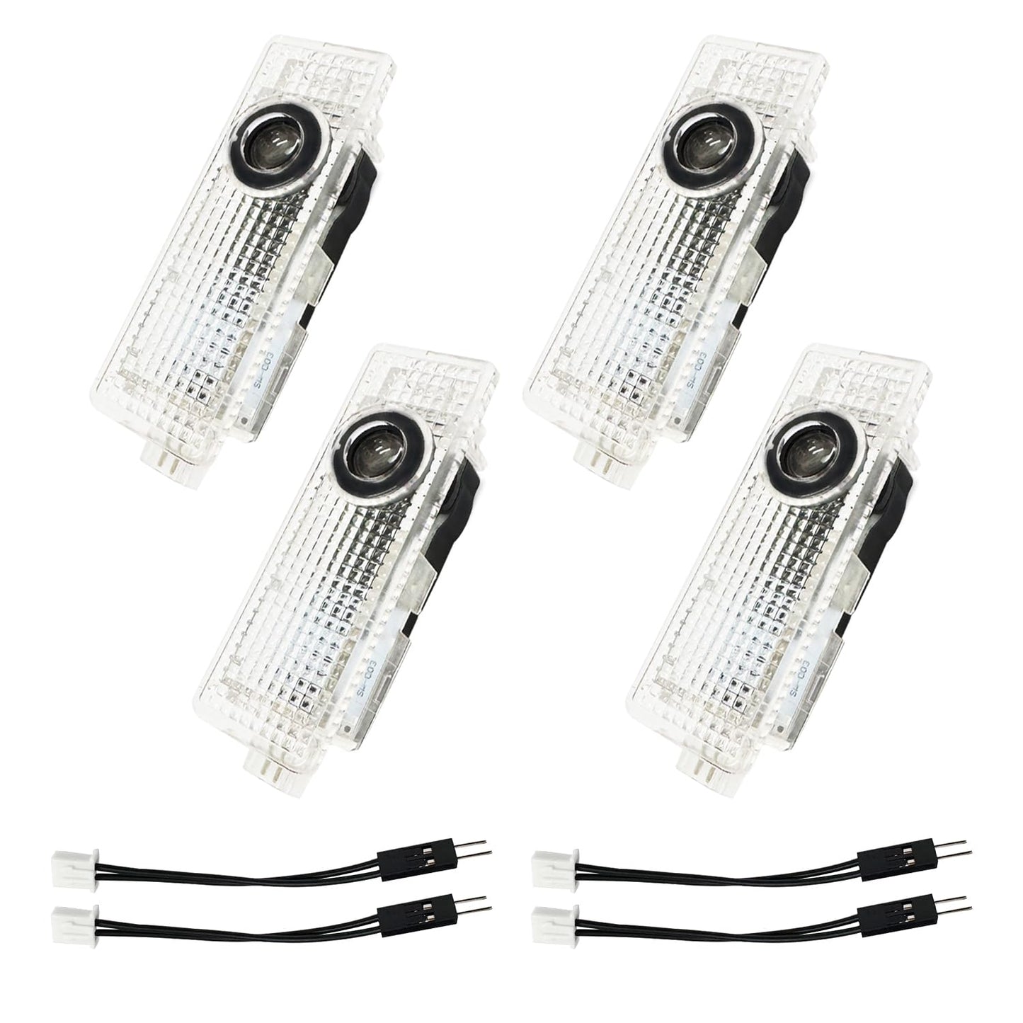 Set di 4 luci a LED di proiezione con HD-Ghost Shadow luci di benvenuto per porte A/B/C/E/M/ML/GLA/GLC/GLE/GLS classe Plug-and-Play