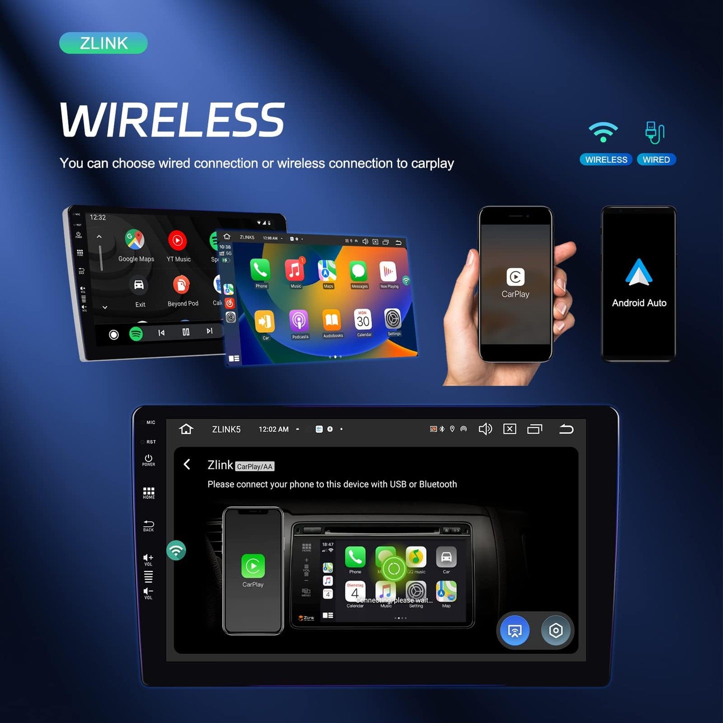 Autoradio per BMW 1 Series E81 E82 E87 E88 2008-2012,[2+64G]SIXWIN Android 13  9 Pollici 1080P HD TouchScreen Schermo Navigatore con Mirror Link WiFi RDS FM USB Bluetooth Comandi al Volante