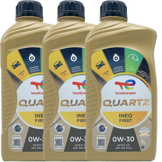 OLIO MOTORE AUTO TOTAL QUARTZ INEO FIRST 0W30 MOTORI DIESEL E BENZINA -3LT LITRI
