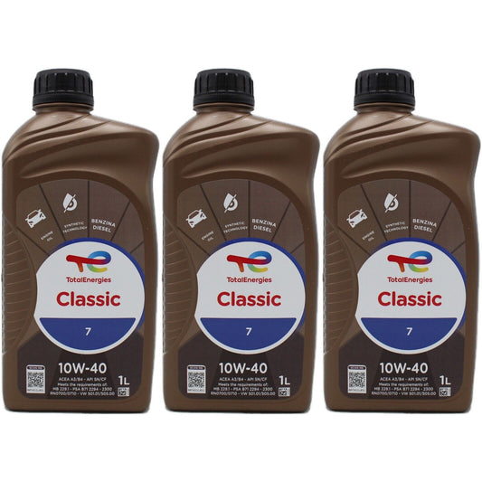 Kit Tagliando 3 Filtri 3lt Total Classic 7 10w40 Candele Citroen C1 1.0 Benzina