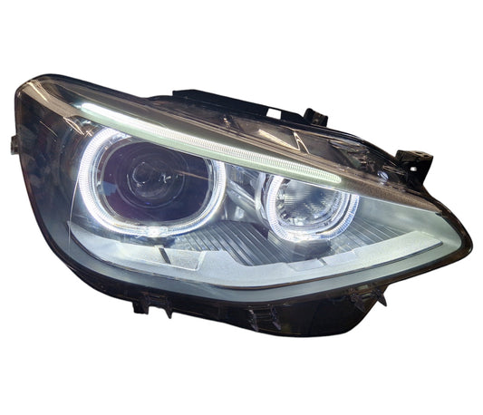 FARI ANGEL EYES PER BMW F20 F21 11-15 serie 1 LED kit luci di posizione H7 alogeni