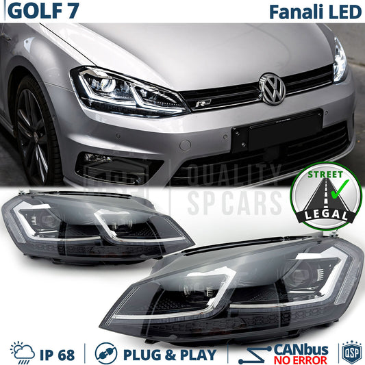 FARI LED Per Golf 7 Anteriori TRASFORMAZIONE in Golf 7.5 Restyling PLUG & PLAY