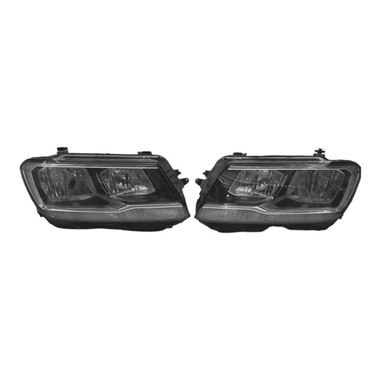 COPPIA FARI FANALI ANTERIORE ELETTRICO + MOTORE PER VW TIGUAN II 01.16-12.19