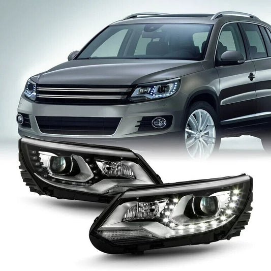 FARI ANTERIORI LED PER VW TIGUAN 11-15 FANALI NEW HEADLIGHTS