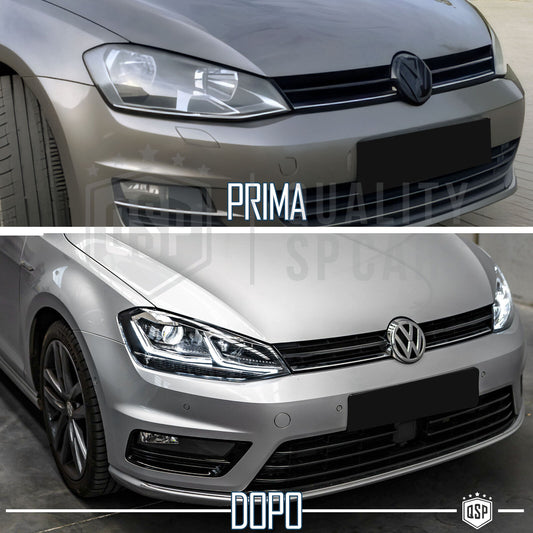 FARI LED Per Golf 7 Anteriori TRASFORMAZIONE in Golf 7.5 Restyling PLUG & PLAY