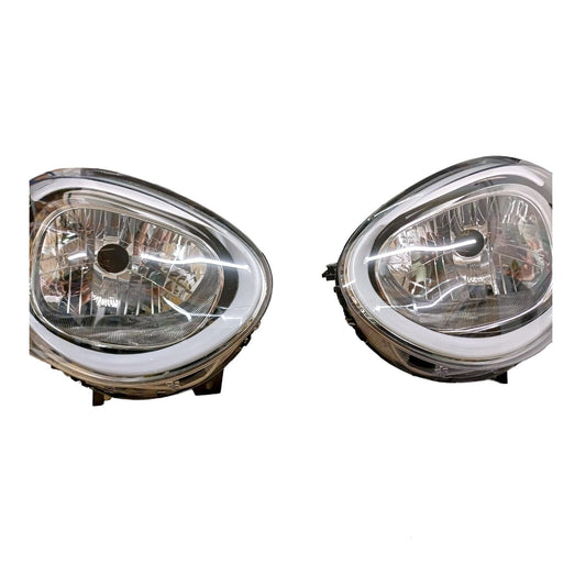 COPPIA FARI ANTERIORI FANALI PROIETTORI SUPERIORI DX SX FIAT 500X DEPO NO LED