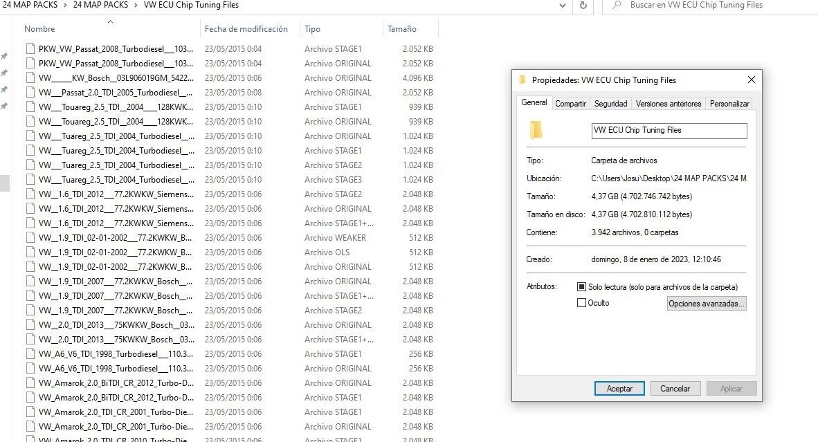 ECU TUNING FILES /STAGE 1/ STAGE 2 [16,4GB]24 MAP