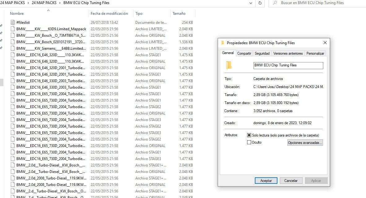ECU TUNING FILES /STAGE 1/ STAGE 2 [16,4GB]24 MAP